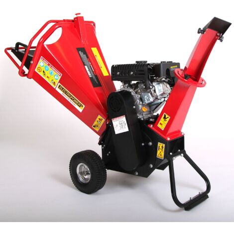 ELEKTRISCHE MOTOR – 7 pk OHV-benzinetakkenversnipperaar – Max. diameter: 100 mm – 2 roterende messen – Luchtbanden – CE-conform