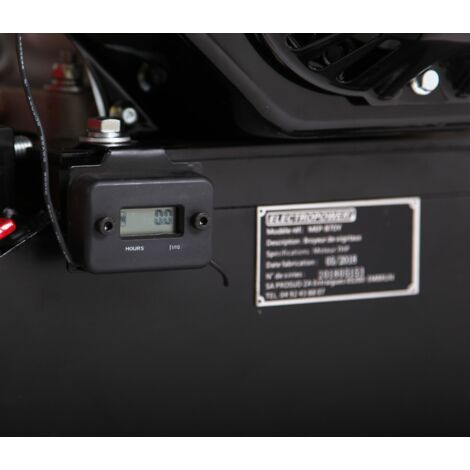 ELEKTRISCHE MOTOR – 7 pk OHV-benzinetakkenversnipperaar – Max. diameter: 100 mm – 2 roterende messen – Luchtbanden – CE-conform