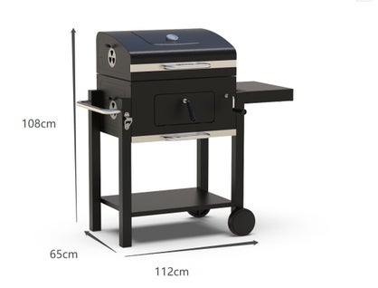Houtskoolbarbecue Centaurus Beta II, 90 x 70 cm, NATERIAL