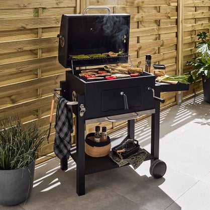 Houtskoolbarbecue Centaurus Beta II, 90 x 70 cm, NATERIAL