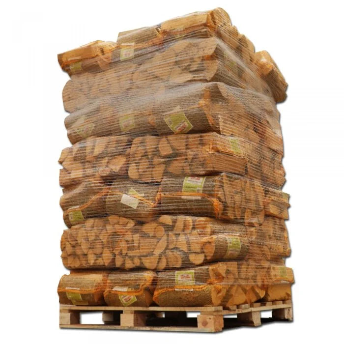 40 leños de 25 kg cada uno – mezcla de madera dura, 30 cm