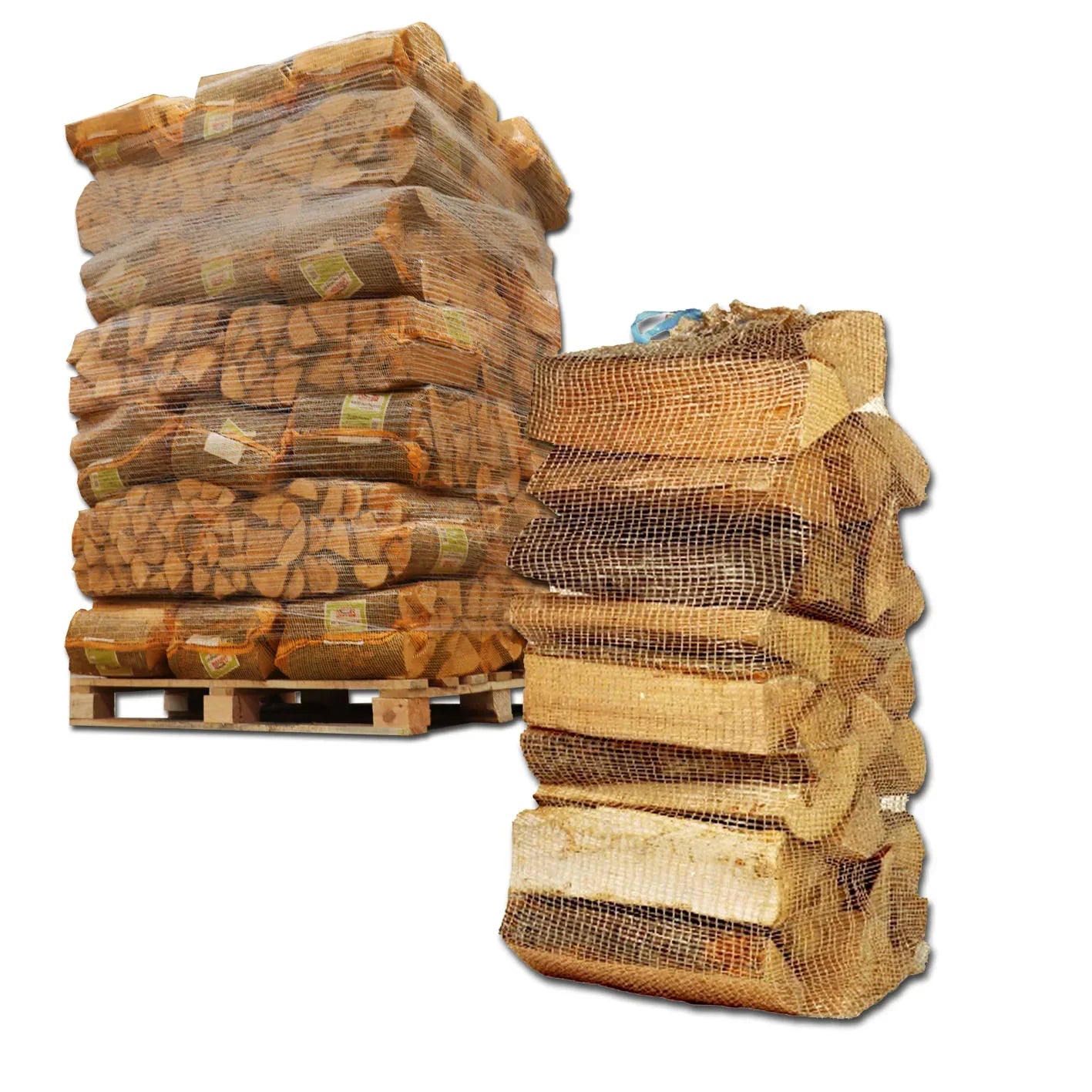 40 leños de 25 kg cada uno – mezcla de madera dura, 30 cm