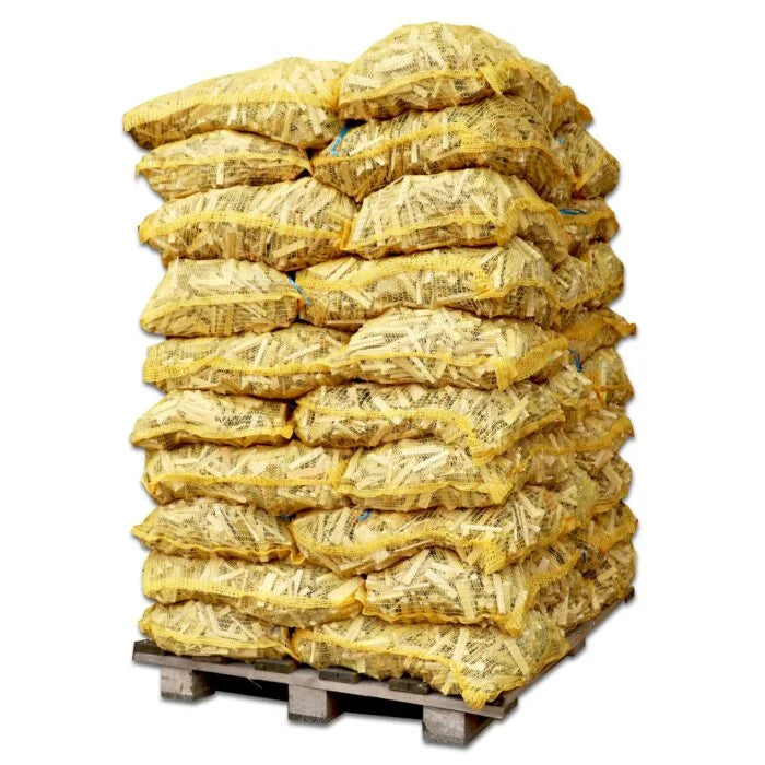 50 bolsas – Leña para encender – Madera blanda, diámetro 8 cm