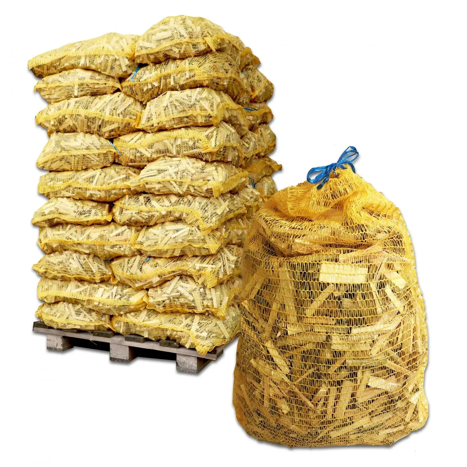 50 bolsas – Leña para encender – Madera blanda, diámetro 8 cm