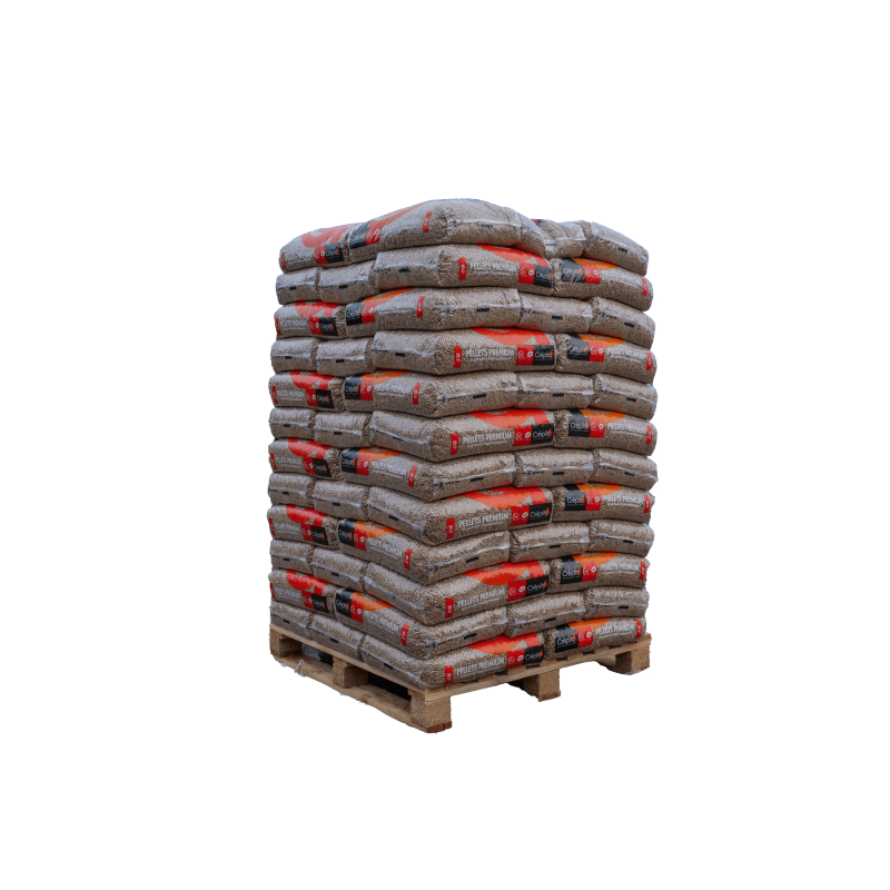 Crêpito houtpellets – Pallet met 72 zakken van elk 15 kg