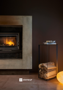 Estantería de madera con estructura de acero negro Arcadia DIXNEUF: diseño moderno y resistente