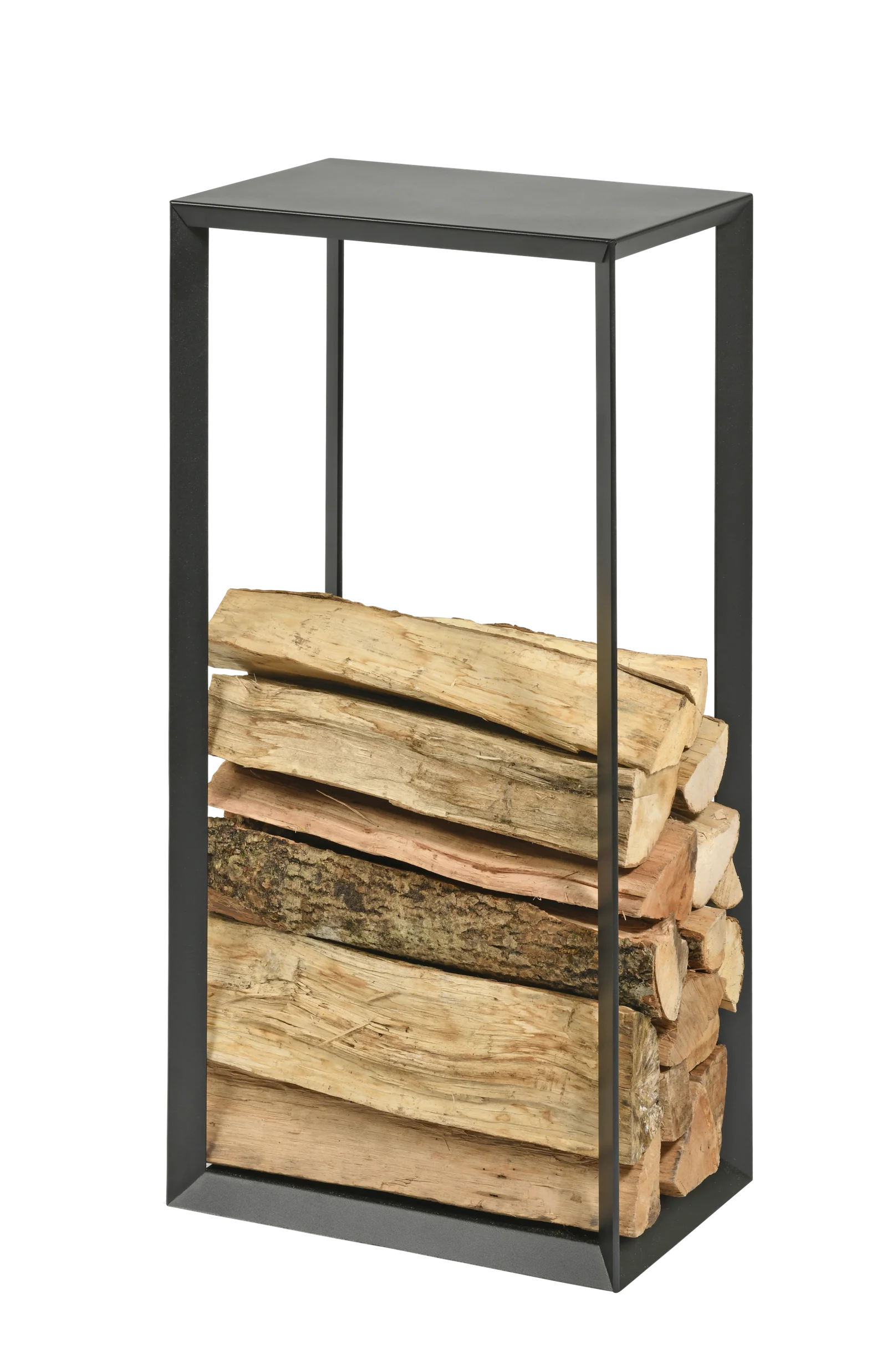 Houten boekenrek met zwart stalen frame Arcadia DIXNEUF: modern en robuust design