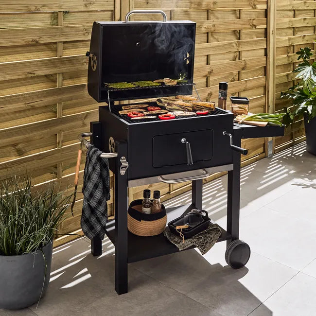 Parrilla de carbón Centaurus Beta II, 90 x 70 cm, NATERIAL