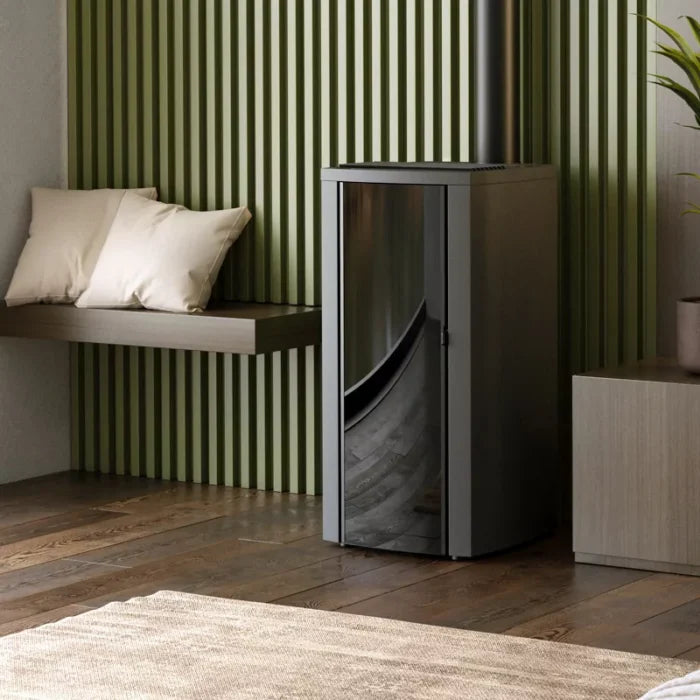 Estufa de pellets hermética (salida concéntrica superior) Cristallo Silenzio Up – 9,2 kW
