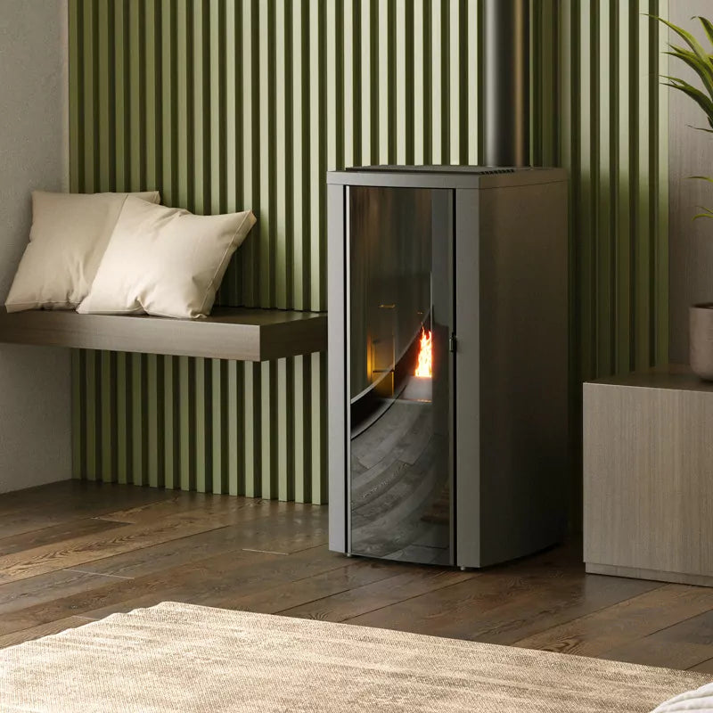 Estufa de pellets hermética (salida concéntrica superior) Cristallo Silenzio Up – 9,2 kW