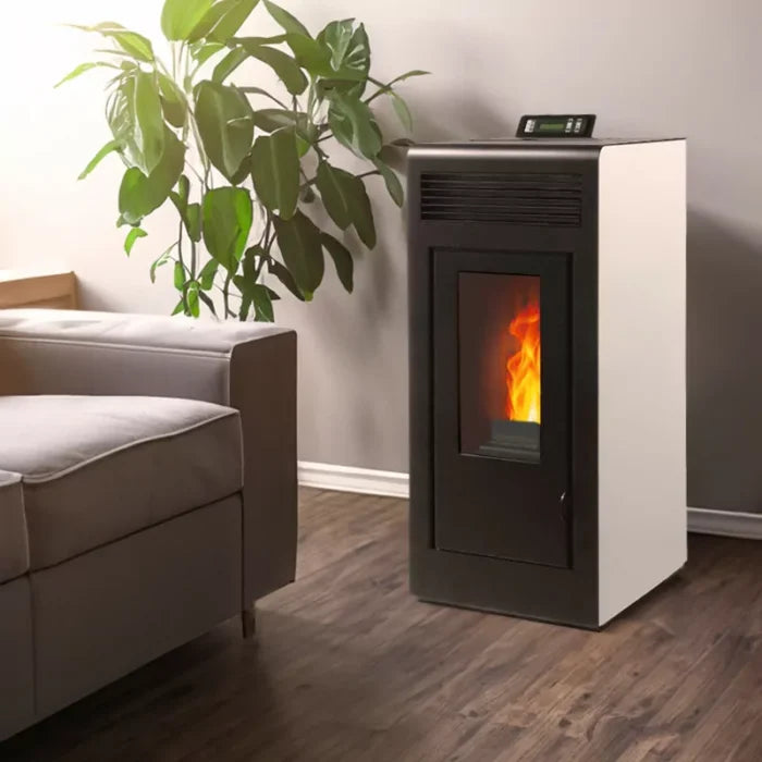 Estufa de pellets hermética (salida concéntrica hacia arriba) – Vulcano Up – 10,8 kW
