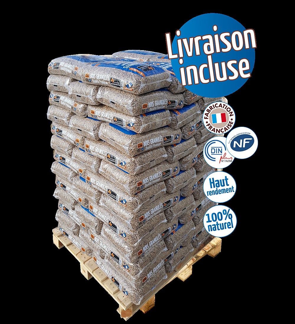 Woodstock houtpellets – 78 zakken van elk 15 kg